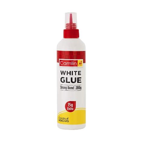 htconline.in| Camlin White Glue Strong Bond 200g +15g - htconline.in