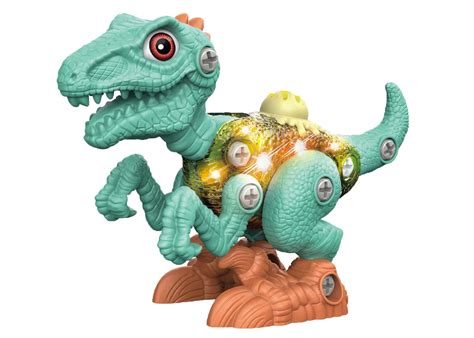DIY Dinosaur Building Toy with Lights & Sounds for Kids