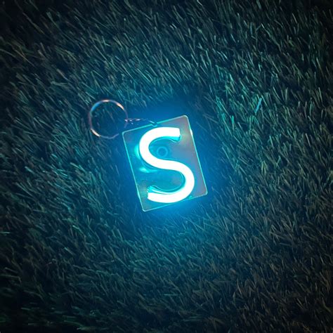 Buy Customized Initials Neon Sign Keyring Neon Sign Online India ...
