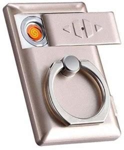 TECHEL 38 _ Flameless Windproof with Metal Phone Ring Stand Holder ...