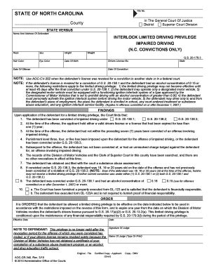 2010 Form NC AOC-CR-340 Fill Online, Printable, Fillable, Blank - pdfFiller