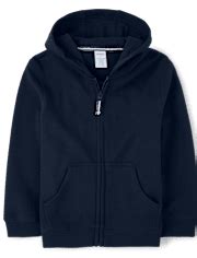 Boys Long Sleeve Fleece Zip Up Hoodie - Uniform - BLUE | Gymboree