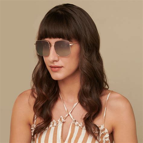 Buy Gold Brown Gradient Full Rim Square John Jacobs JJ Tints JJ S13080 ...