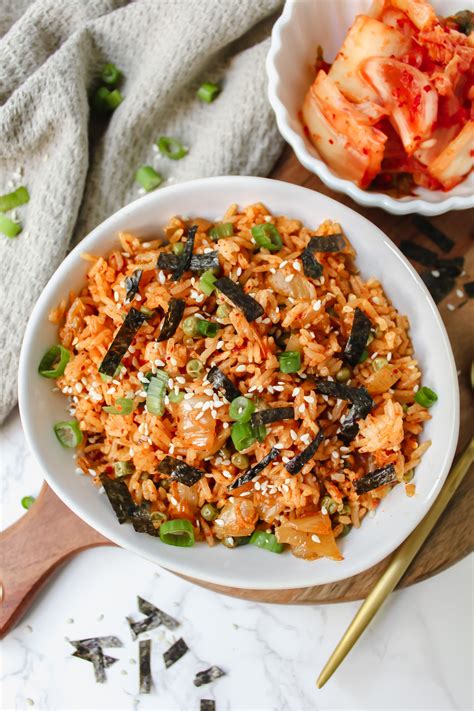Kimchi Fried Rice (vegan, gluten-free) - Nuts About Greens