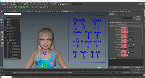 3D Child Girl Beach Style Rigged for Maya model | 3D Molier International
