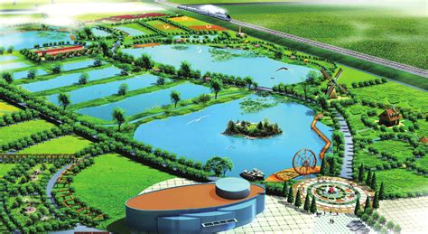 水产养殖区效果图-现代农业园区规划-图片