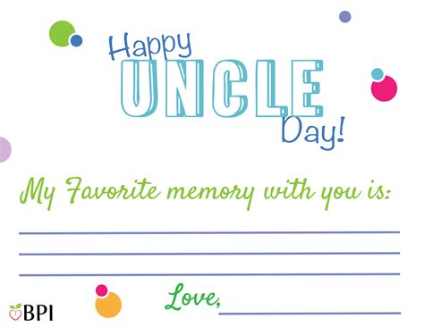 Happy Uncle Day Card