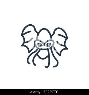 cthulhu vector icon isolated on transparent background, cthulhu logo ...