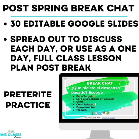 Spanish Spring Break Primavera BUNDLE - Mis Clases Locas