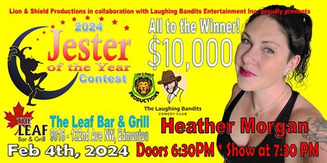 Jester of the Year Contest at The Leaf Bar - Starring Heather Morgan ...