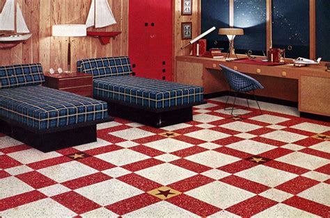 Linoleum Tiles Checkerboard