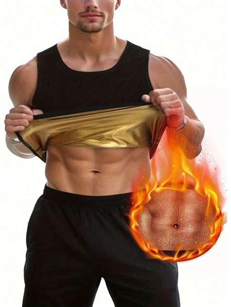 Men Sweat Sauna Vest Waist Trainer Body Shaper Shapewear Corset Gym ...