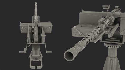3D MTPU 14 5 mm Marine Machine Gun | 3D Molier International