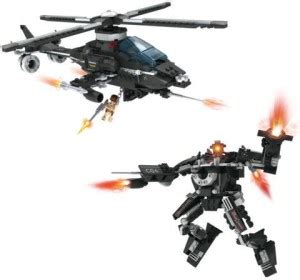 Generic COGO 377PCS 2 in 1 Transformable DIY Building Blocks ...