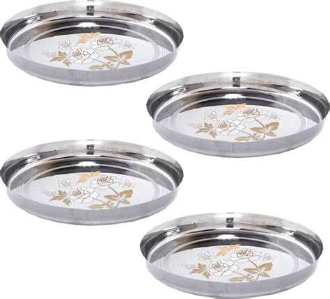 Yana Mirror Finish Stainless Steel 22 Gauge Rose flower Lazer Design ...