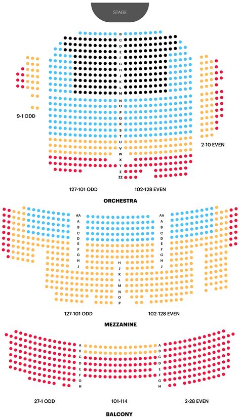 Seating Chart Palace Theatre Broadway New York