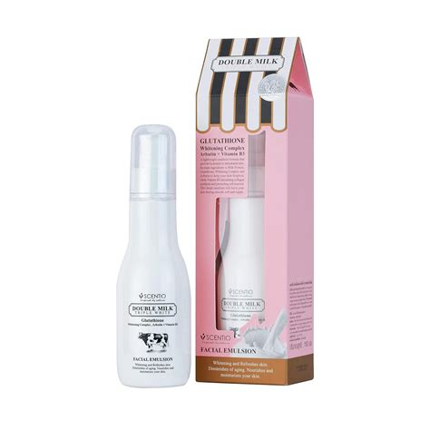 Scentio Double Milk Triple White Organic Facial Emulsion 150ml – Gluta ...