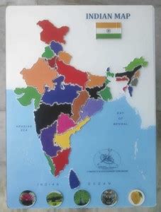 INDIA MAP & NATIONAL SYMBOLS Assembly and Disassembly 3D Poster ...