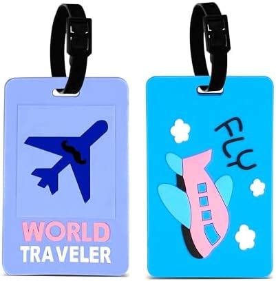 Buy Storite Pack of 5 Luggage Tags, with Silicon Strap Travel Bag Tags ...