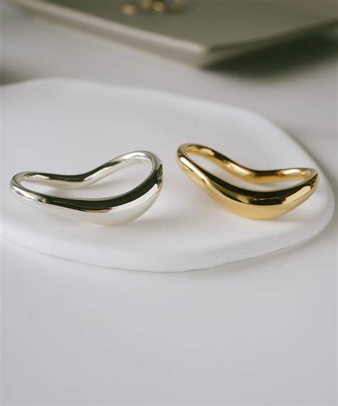 Curvy Double Finger Ring | Ops. – Ops. Jewelry