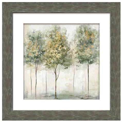 Streamline Art 18"x18" Hazy Forest II Wall Artwork : Amazon.in: Home ...