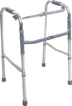 OLEX Aluminium Foldable Walker with Reciprocal Mode Height Adjustable ...