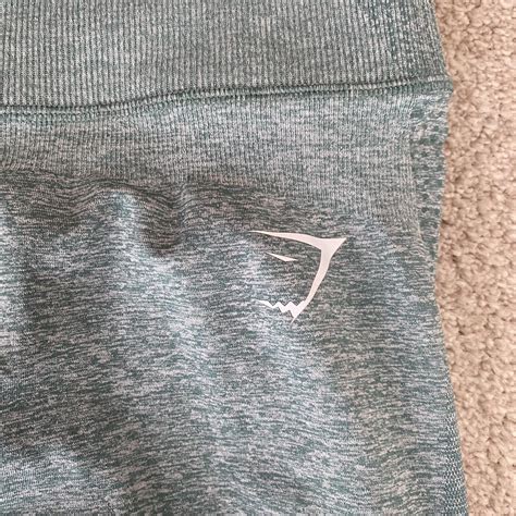Gymshark turquoise blue colour leggings ~ size UK S... - Depop