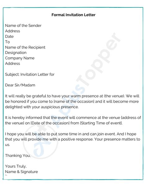 Formal Letter Example 的图像结果