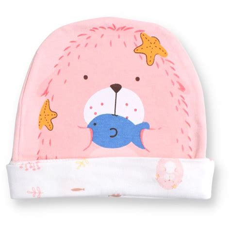 Pink Bear Round Cap – Greenbell