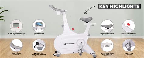 Durafit91™ Pacer Pro Spin Bike for Home Workout| 9 Kg Fly Wheel | 120 ...