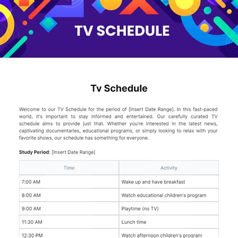 TV Guide Schedule 的图像结果