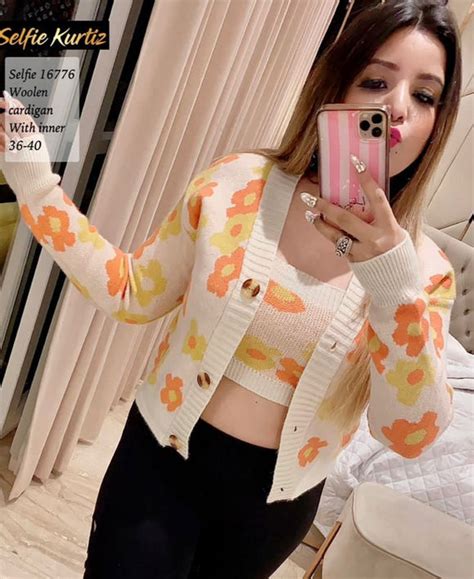 FLORAL WOOLEN CARDIGAN WITH INNER BUSTIER FOR WOMEN -ANKI001WCI – www ...