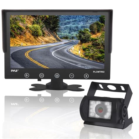 Pyle PLCMTR92 Waterproof Rated Backup Camera & Monitor System 9" (DC 12 ...