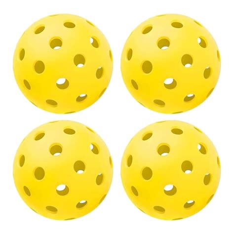 Buy Massmot Pickleball Balls, 40 Holes Outdoor Pickleball Balls, High ...