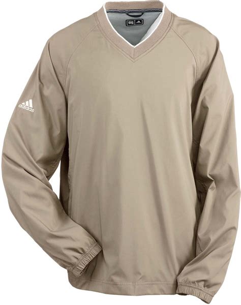 Adidas Mens A47 Climaproof V-Neck Golf Wind Pullovers