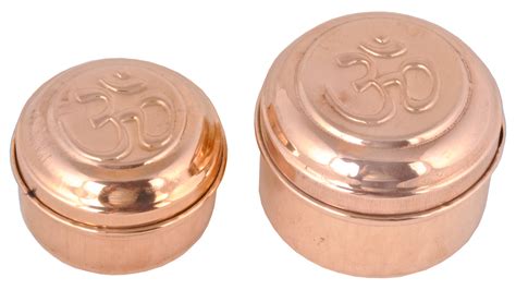 100% Pure Copper Box Set |Jewellery Box Set |Tamba Dibbi| Puja - Mandi ...