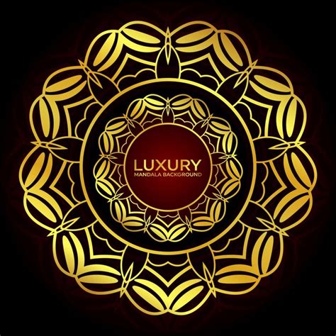 Luxus-Mandala-Hintergrunddesign mit goldener Farbe | Premium Vektor