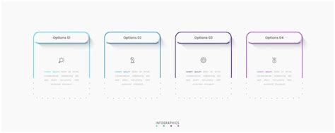 Vector infographic label design template with icons and 4 options or ...