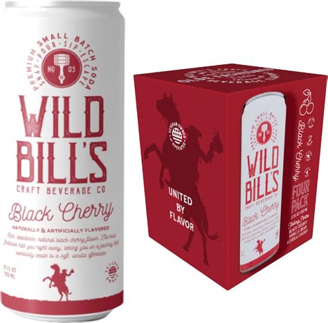 Amazon.com: Wild Bill's Black Cherry Soda Classic Craft Soda Pop Soft ...