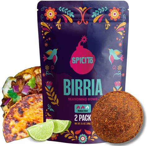 Amazon.com : EZ Bombs Birria Bomb Seasoning, Pack of 2 – Authentic ...