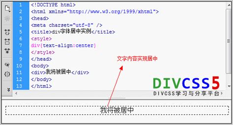 DIV CSS字体居中实现DIV文字水平左右居中 - DIVCSS5