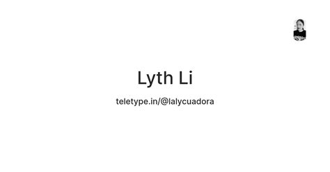 Lyth Li — Teletype