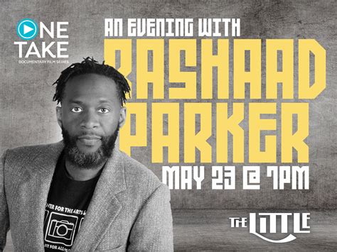 An Evening with Rashaad Parker • The Little Theatre - WXXI