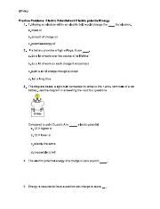Electric Potential Energy Practice Problems 的图像结果