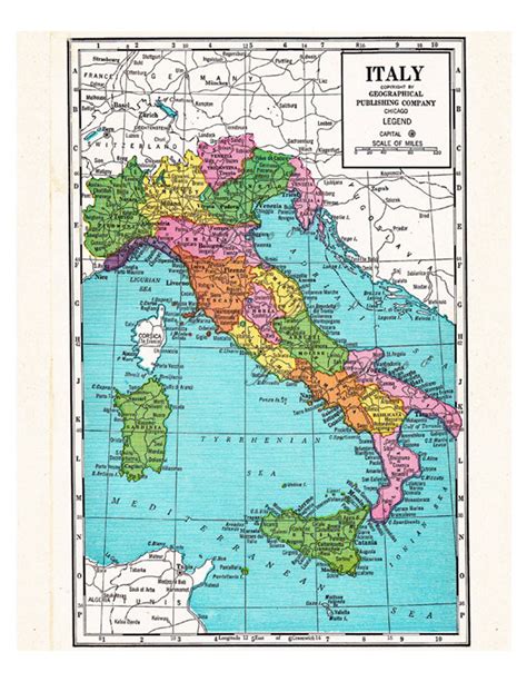 Printable Map Italy 的图像结果