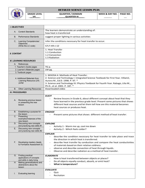 Heat 7th Science Lesson 的图像结果