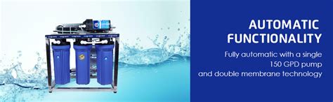 Aqua Marine 25 LPH Commercial RO+UV+TDS Water Purifier with Single Pump ...