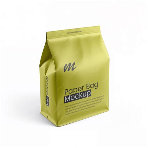 Paper bag mockup for packaging design and branding presentation ...