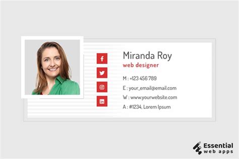 How to Code an HTML CSS Email Signature 的图像结果