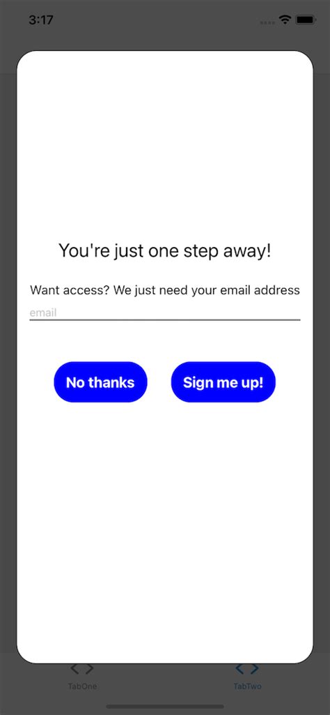 React Native Modal 的图像结果